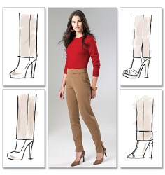 6440  MCCALLS NARROW/ SIDE ZIP/ WIDE CUFF PALMER FIT PANTS PATTERN 6-14; 14-20 CHOICE